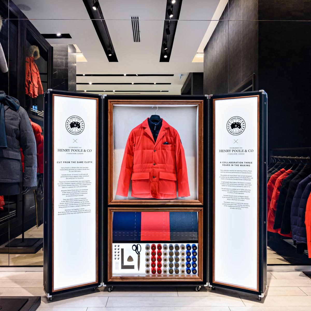 Canada Goose merchandise display by TLA Graphics