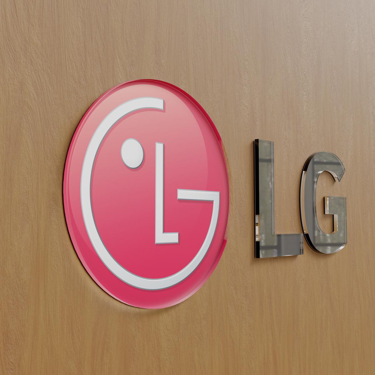 LG dimensional sign produced by TLA Graphics