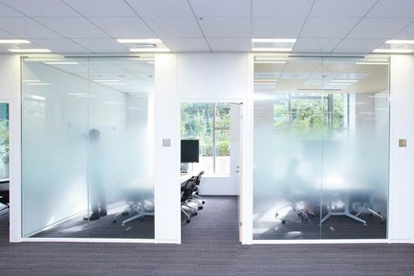 Privacy and frosted window film by TLA Graphics