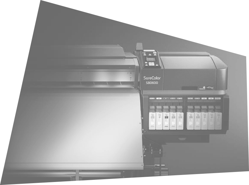 TLA Graphics wide-format printer producing signage