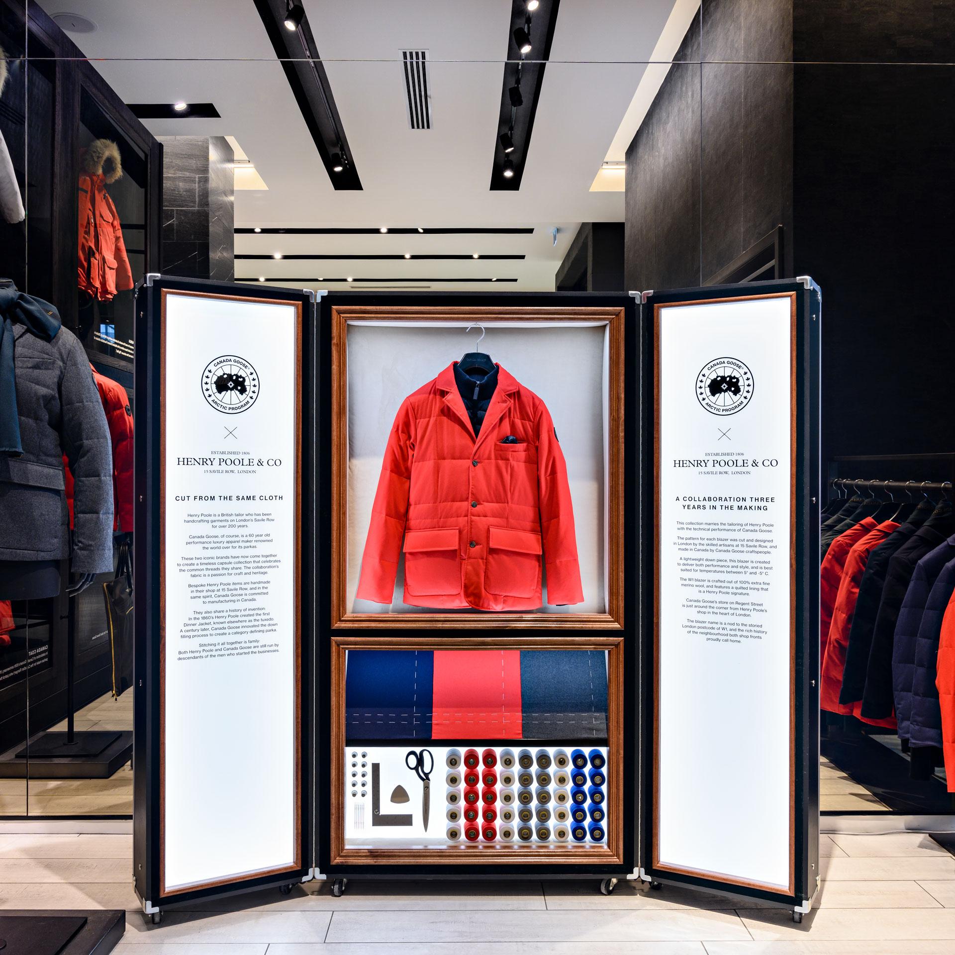 Canada Goose merchandise display by TLA Graphics