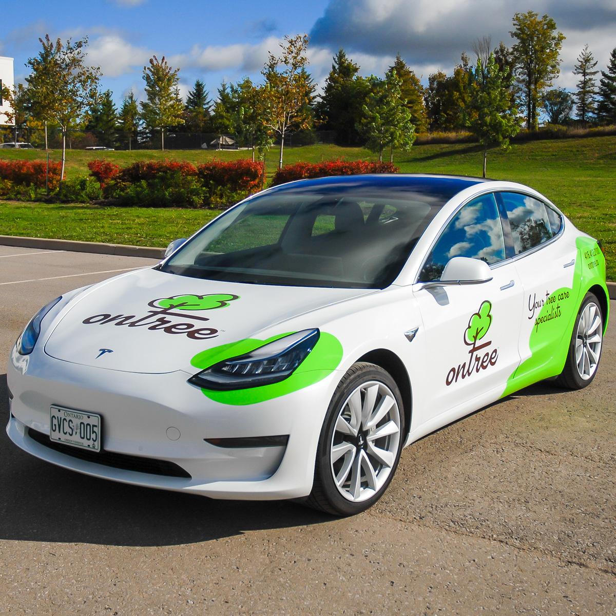 Vehicle vinyl wrap installed by TLA Graphics