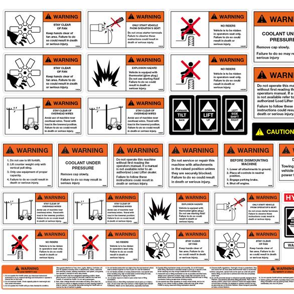 Industrial decals and print production by TLA Graphics